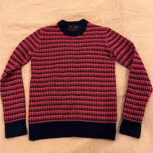 Proenza Schouler Women’s Red and Navy Striped Sweater